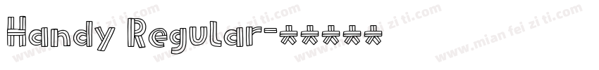 Handy Regular字体转换